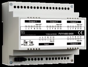 Videoverteiler 4-fach 6TE